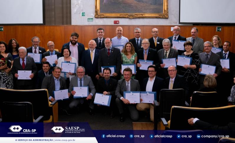Profissionais da Administração são homenageados na Câmara Municipal de São Paulo